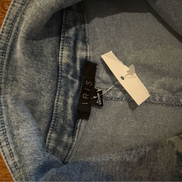 Women's Light Blue Denim jumpsuit - Picture 7 of 7